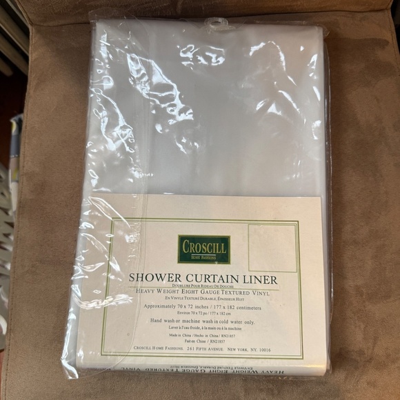NEW Shower Curtain Liner 70"x72" Frosted Deluxe Heavy Duty Metal Grommets - Picture 1 of 5
